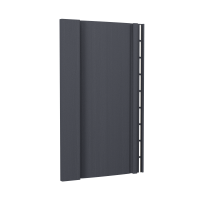 Docke PREMIUM Вертикальный сайдинг S7 (Графит)